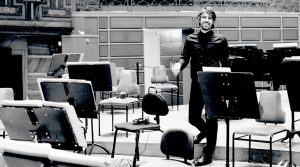 Peter Nordahl during a recording break at Konserthuset Stockholm, Sweden